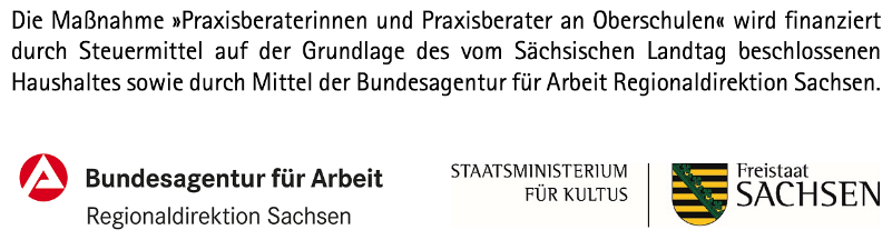 Information, dass diese Maßnahme durch Steuermittel und Mittel der Bundesagentur für Arbeit finanziert wird.